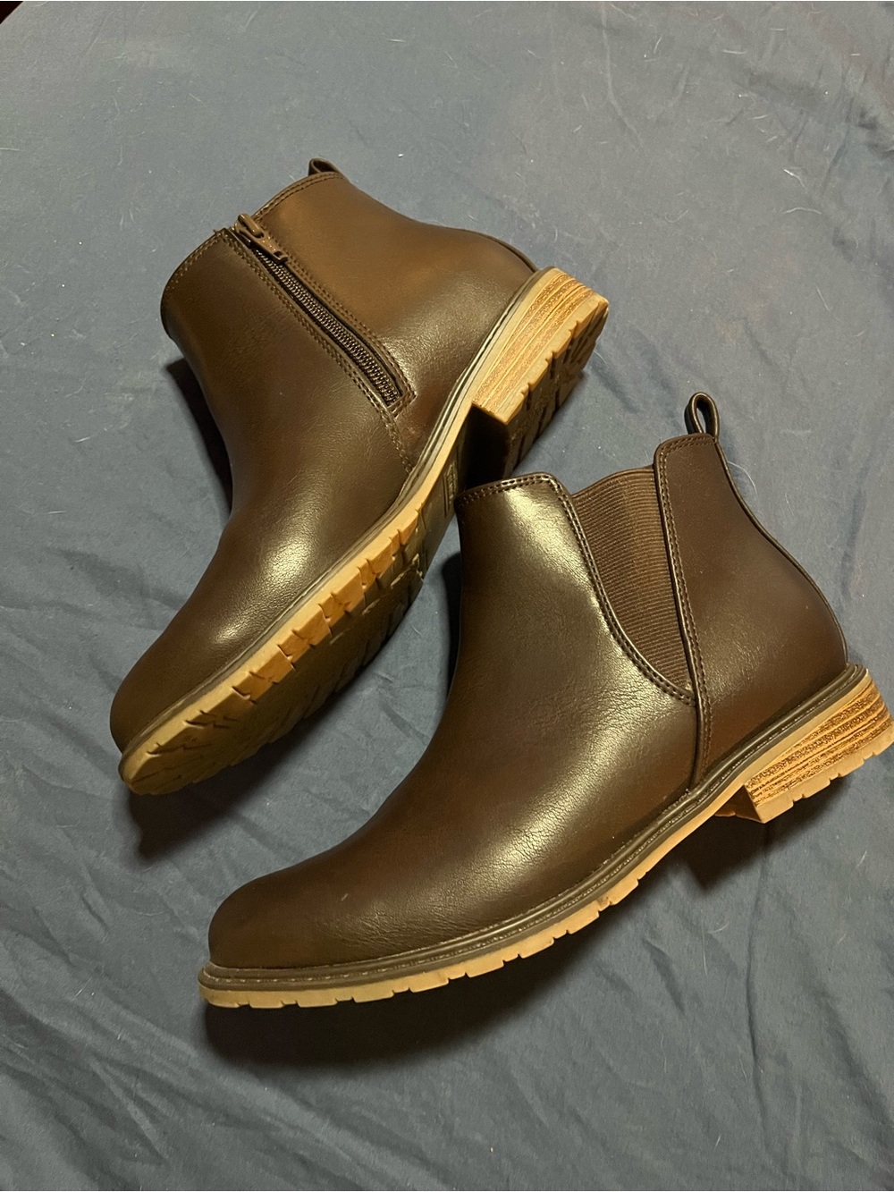 croft & barrow Brown Chelsea Ankle Boots with Side Zip